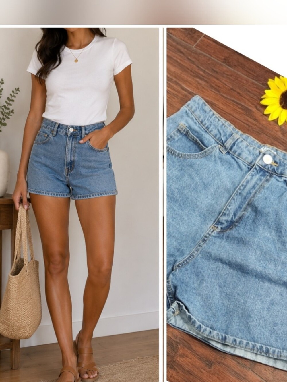 Mom Vintage High Rise jeans shorts